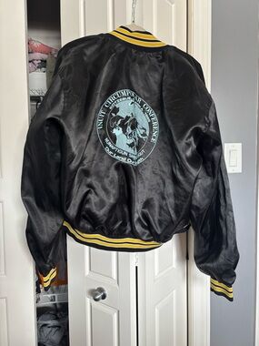 Damaged** vintage 80s bomber Inuit circumpolar conference 1986